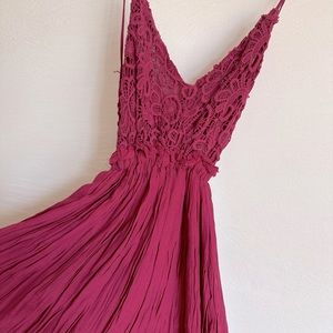 Backless full length dress